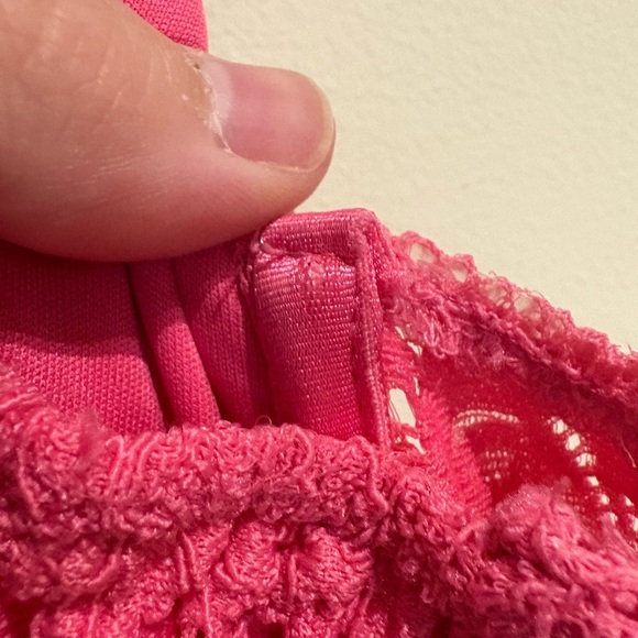 Hello Molly LACEY LOOKS MINI DRESS PINK Size Small US 4 - Picture 10 of 10